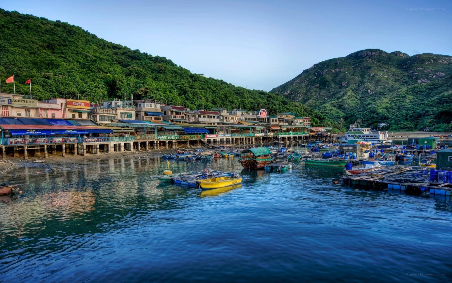 Fishing village by the sea