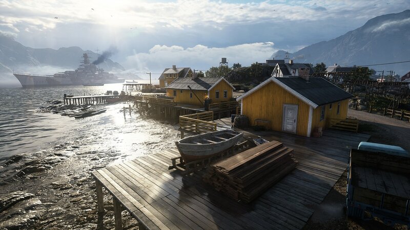 Fishing Village Harbor — Yellow