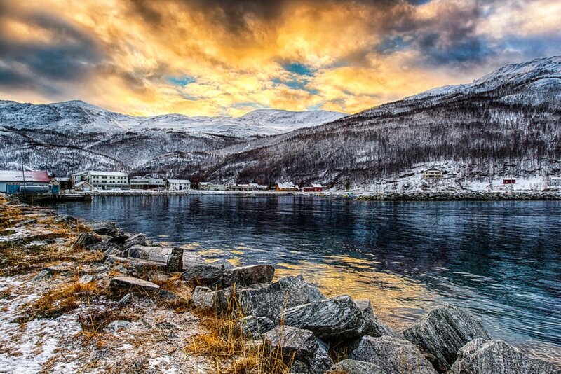 Fishing Village in Winter