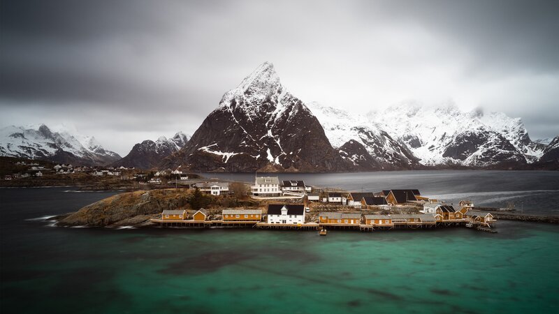 Fishing Village on Island