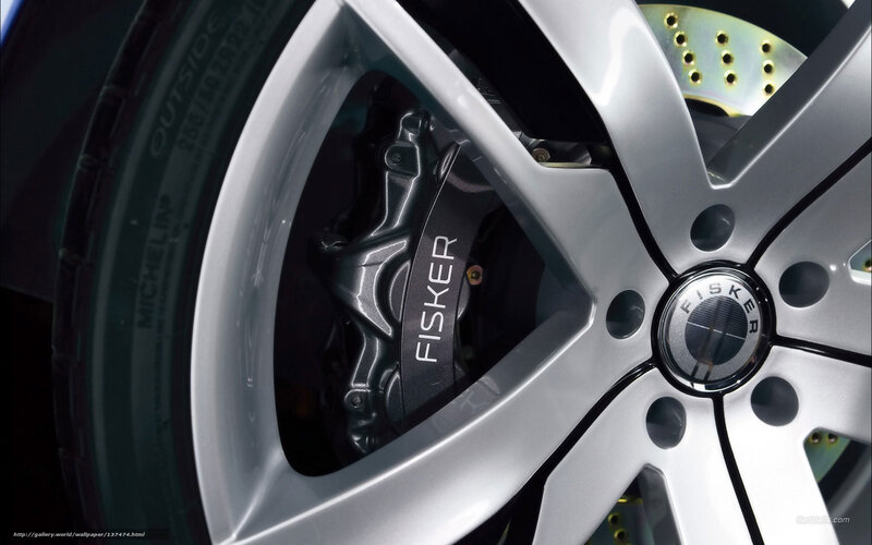 Fisker brake system close-up