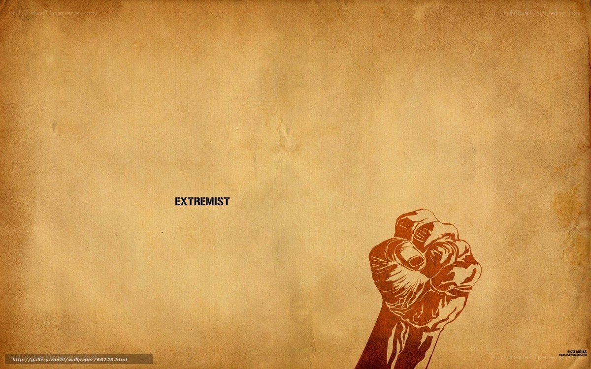 fist and extremist text