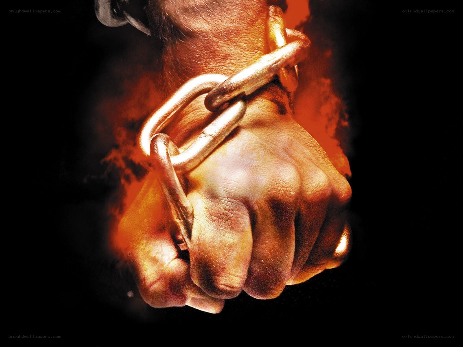 fist breaking chains