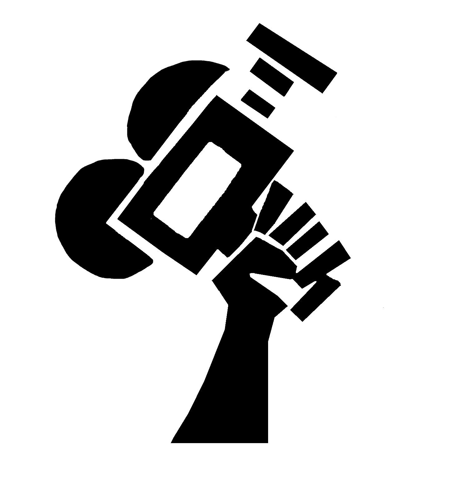 fist holding megaphone