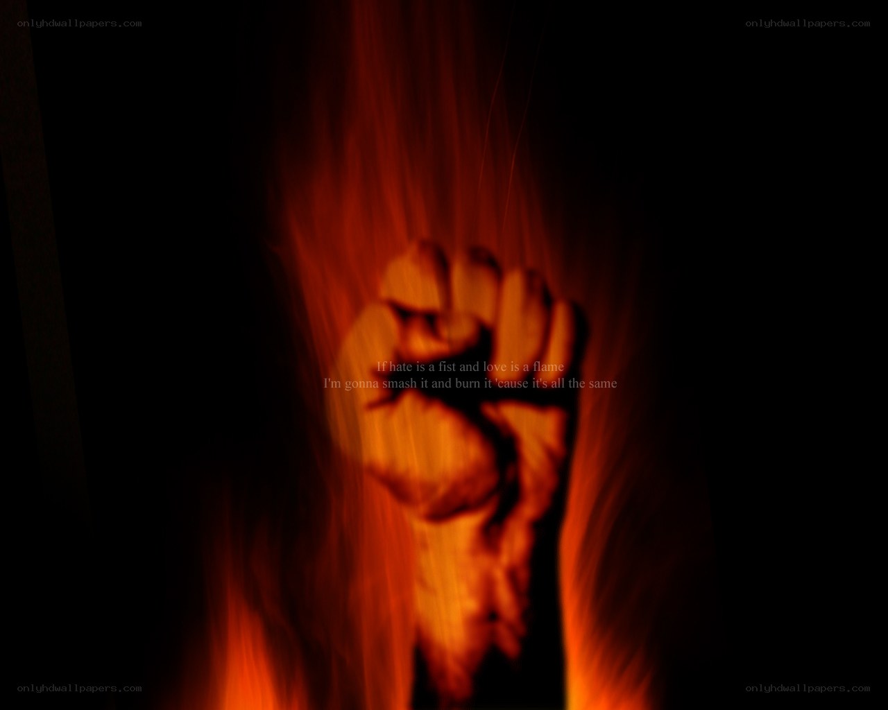 fist in flames