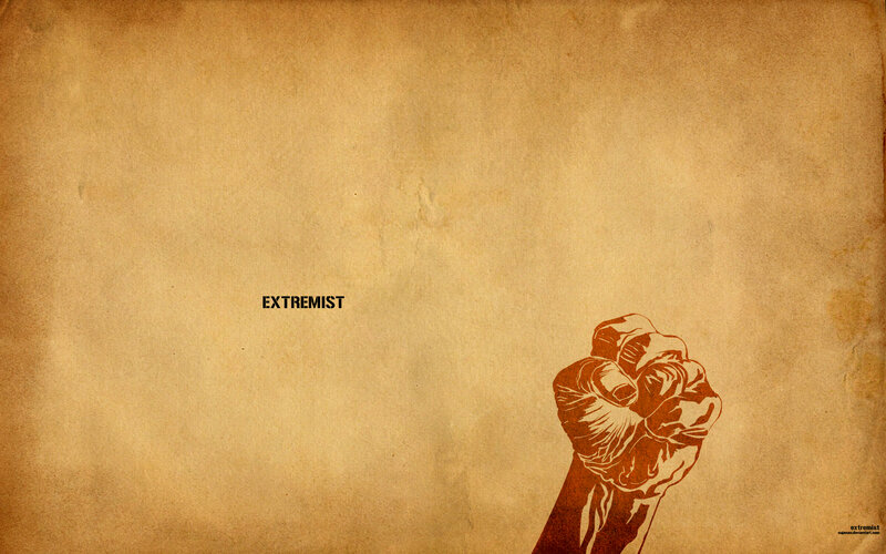Fist Raised in Protest — Brown