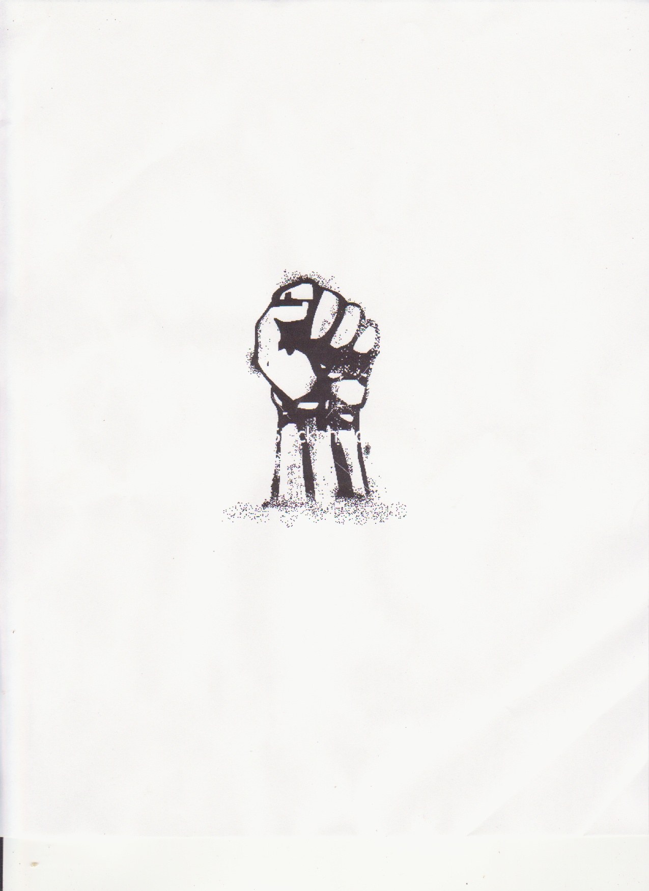 fist raised in solidarity