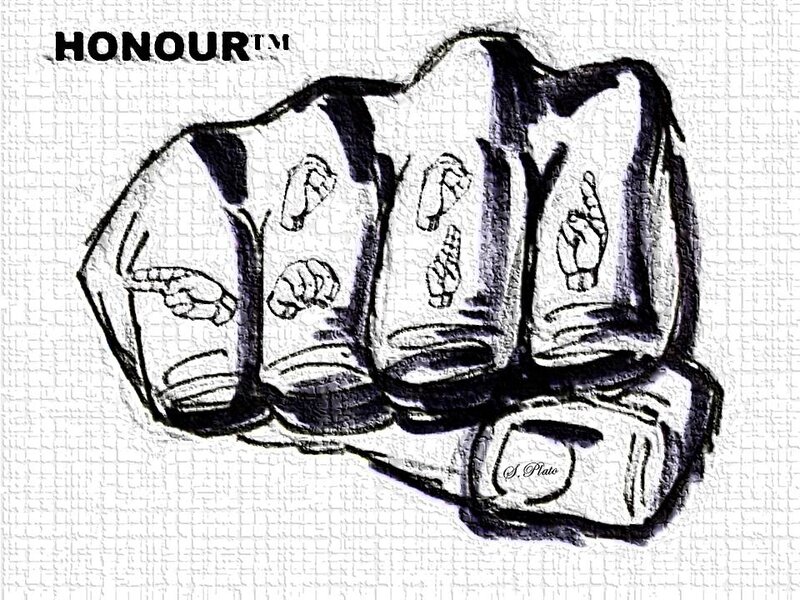 Fist with Knuckle Tattoos