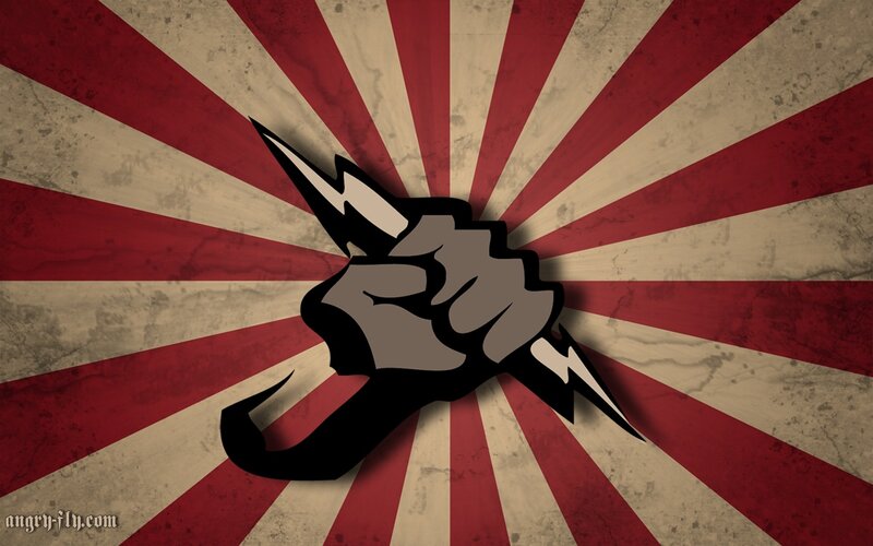 fist with lightning bolts