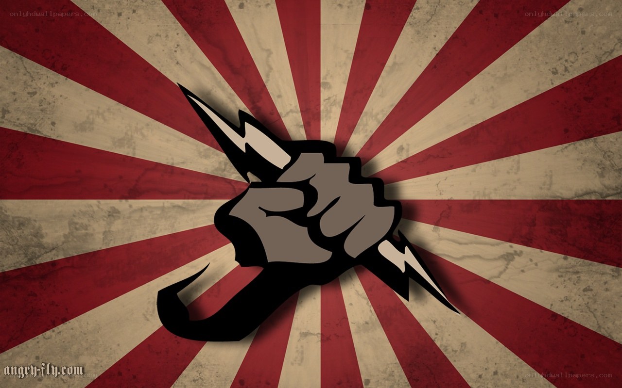 fist with lightning bolts