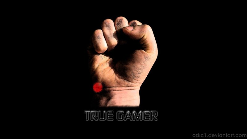 fist with red dot