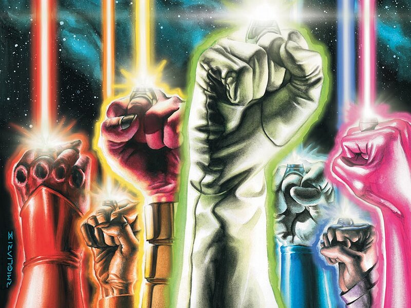 Fists Holding Lightsabers