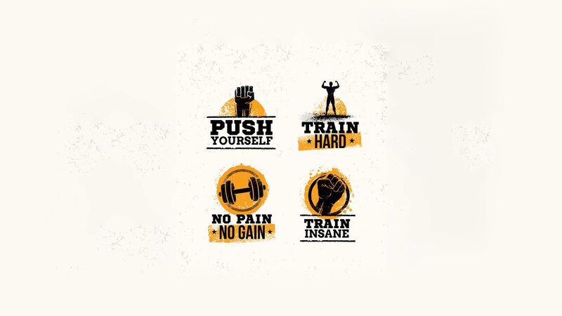 Fitness Motivational Icons