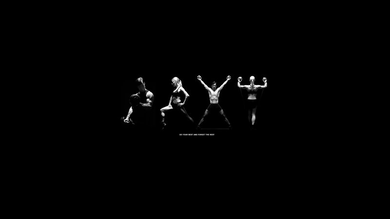 fitness workout silhouettes