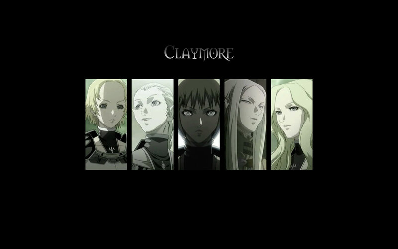 Five Anime Characters — Black, Dramatic, Title