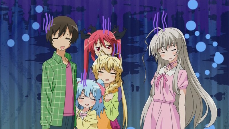 Five Anime Characters — Blue, Calm, Night
