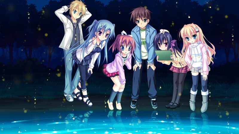 Five Anime Characters — Blue, Serene