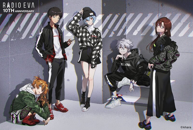 Five Anime Characters — Gray, Neutral, Wall