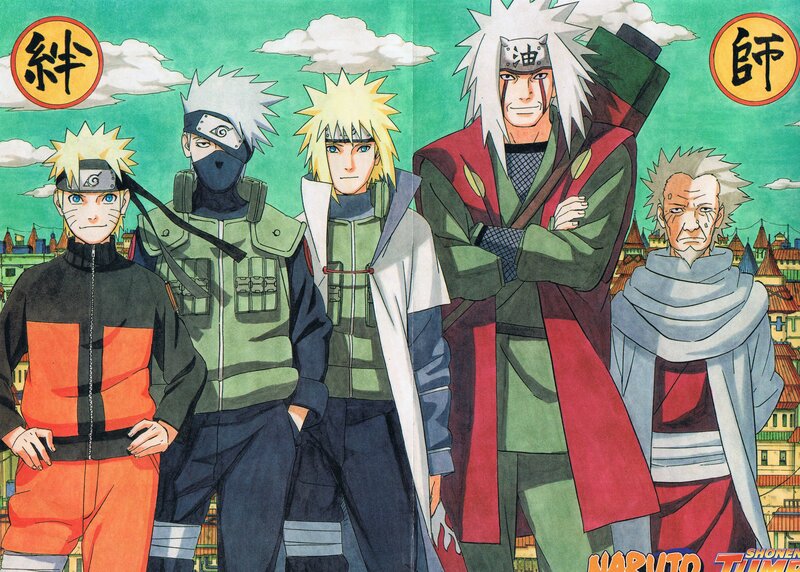 Five Anime Characters — Green, Dramatic, Afternoon, Manga, Anime Characters