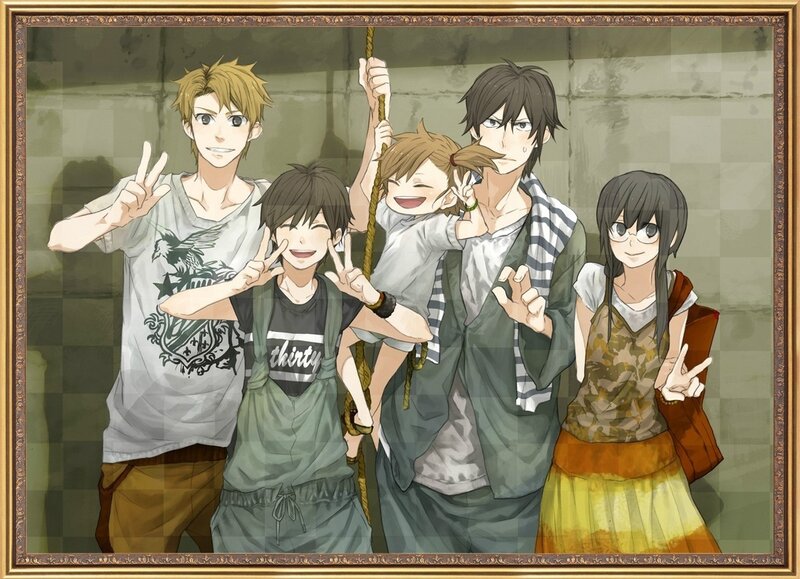 Five Anime Characters — Green, Playful, Manga