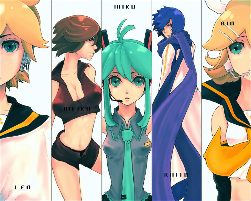 Five Anime Characters — Green