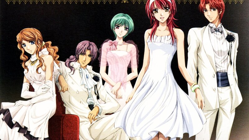 Five Anime Characters in Formal Wear