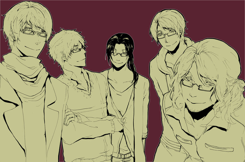 Five Anime Characters — Maroon