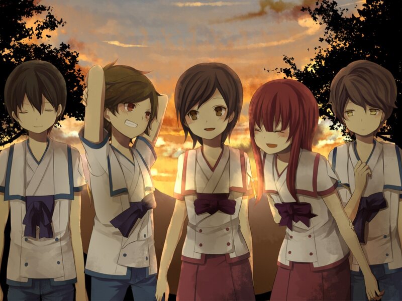 Five Anime Characters — Orange, Calm