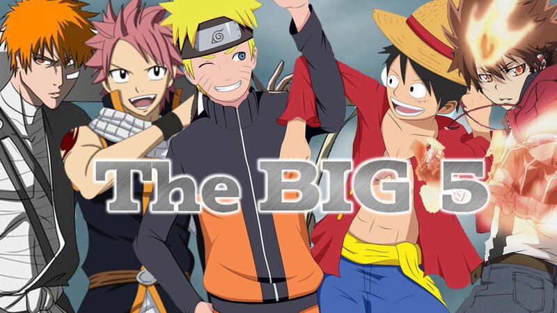 Five Anime Characters — Orange, Energetic