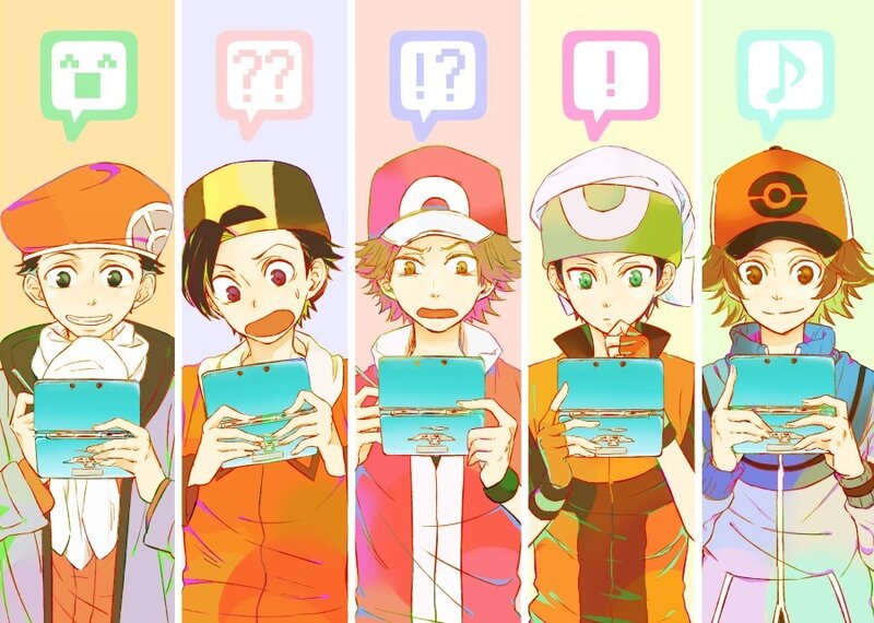 Five Anime Characters — Orange, Playful
