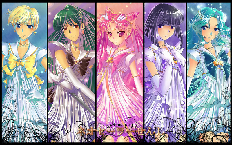 Five Anime Characters — Pink, Fantastical