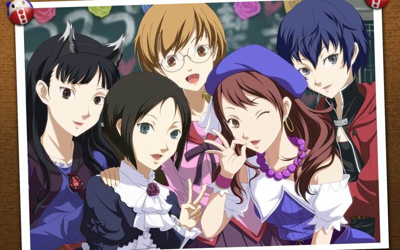 Five Anime Characters Posing