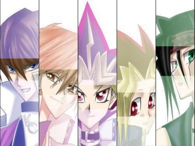 Five Anime Characters — Purple, Dramatic, Anime Art