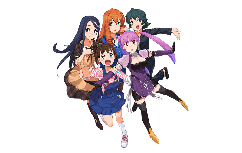 Five Anime Characters — Purple, Energetic