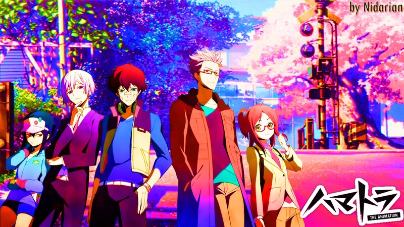 Five Anime Characters — Purple, Vibrant, Spring