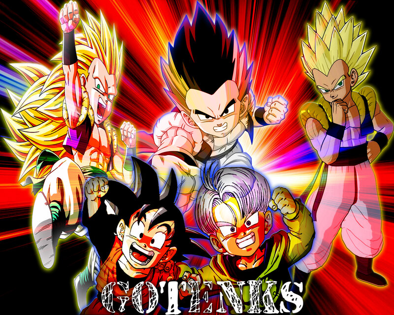 Five Anime Characters — Red, Dramatic, Super Saiyan