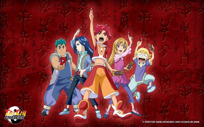 Five Anime Characters — Red, Energetic