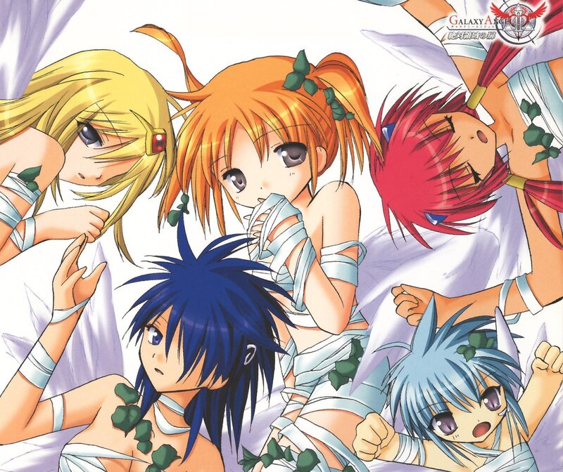 Five Anime Characters — White, Playful