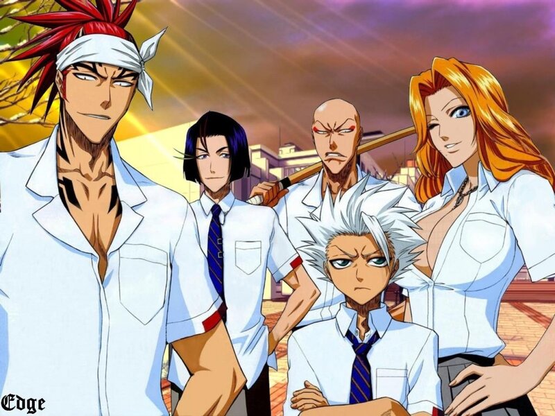 Five Anime Characters — White