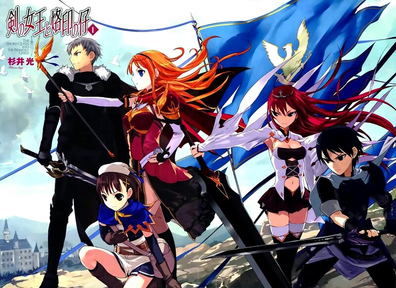 Five Anime Characters with Weapons — Blue