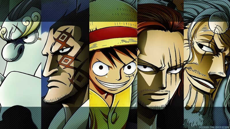 Five Anime Characters — Yellow, Dramatic, Manga