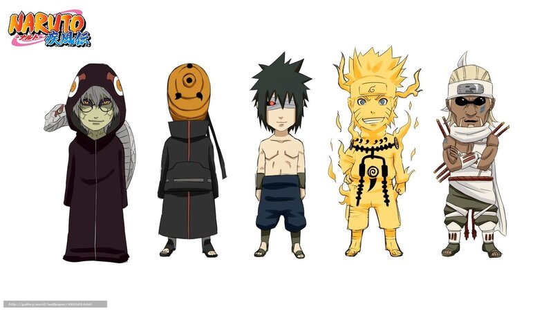 Five Anime Characters — Yellow, Neutral