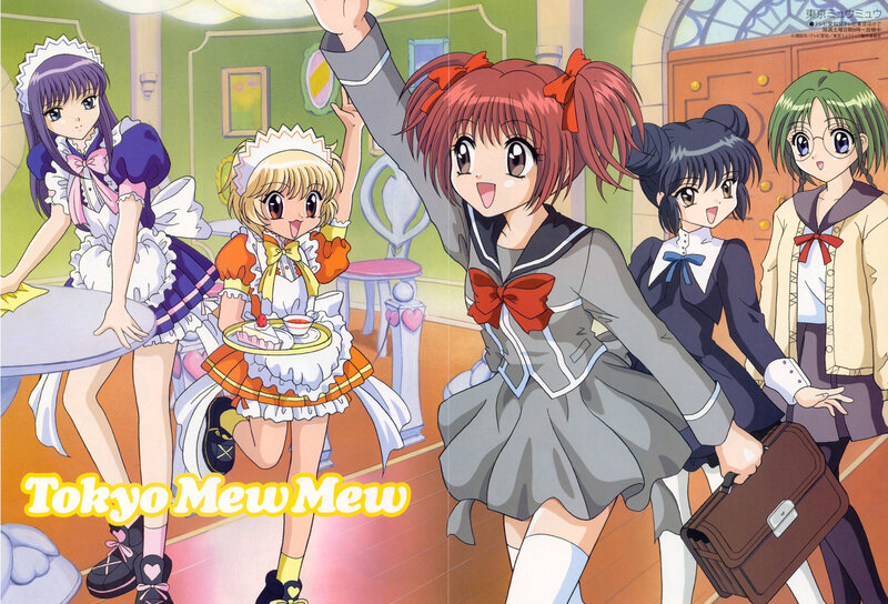 Five Anime Girls in a Room