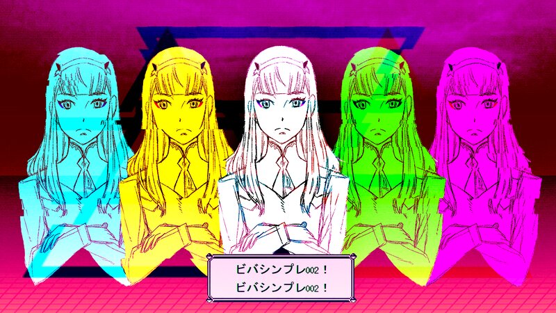 Five Anime Girls in Color