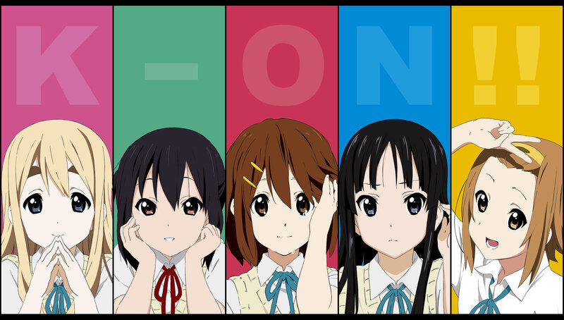 Five Anime Girls in School Uniforms — Pink, Playful, School Uniform