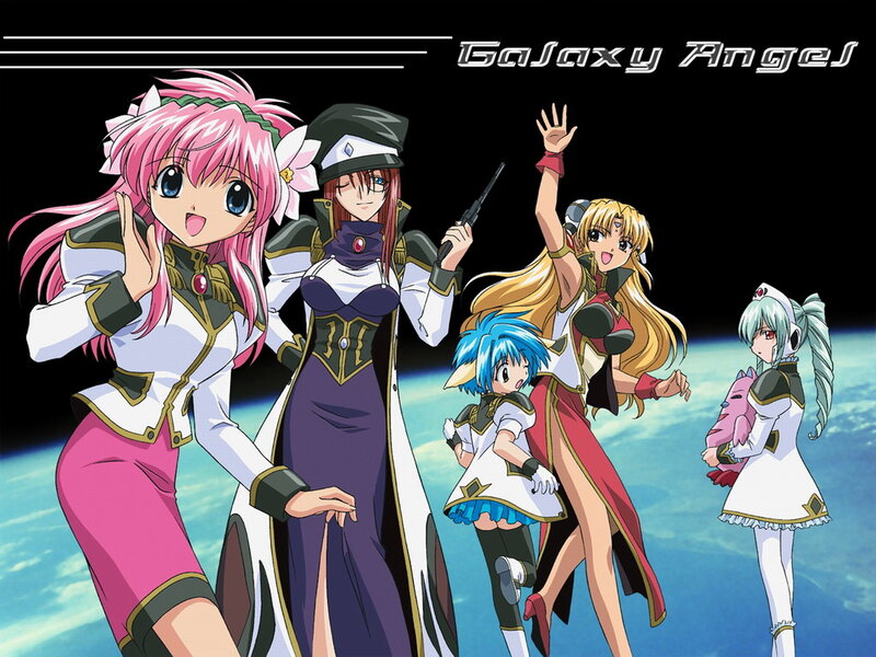 Five Anime Girls in Space — Blue