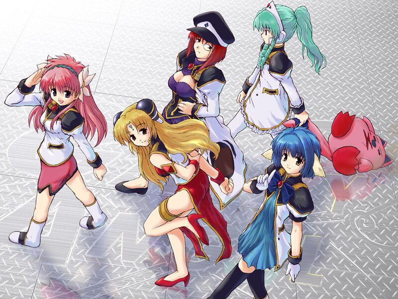 Five Anime Girls in Uniform — Blue