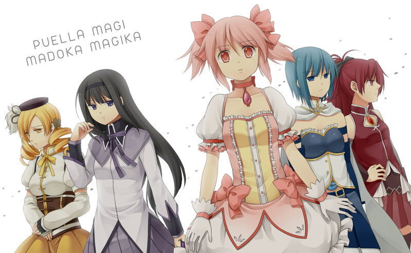 Five Anime Girls — Pink, Calm