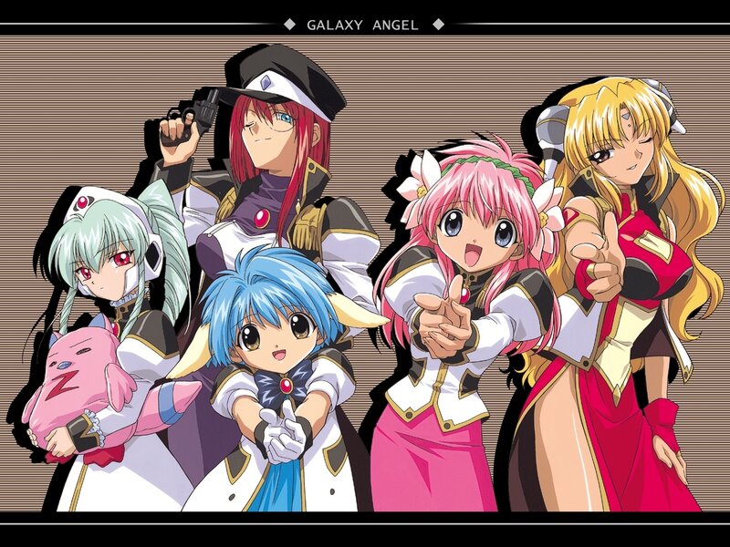 Five Anime Girls — Pink, Energetic