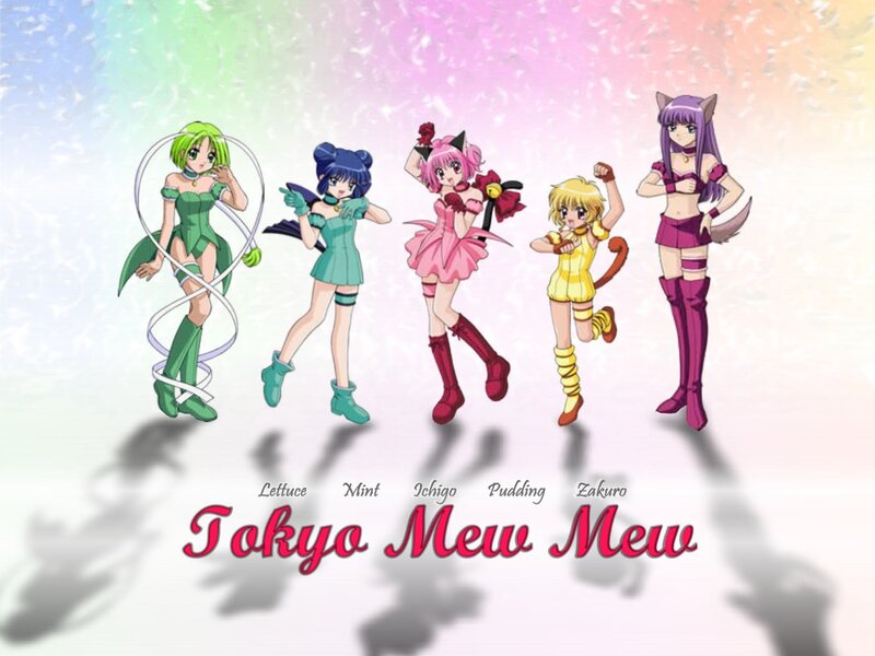 Five Anime Girls — Pink, Playful, Anime Characters, Costumes